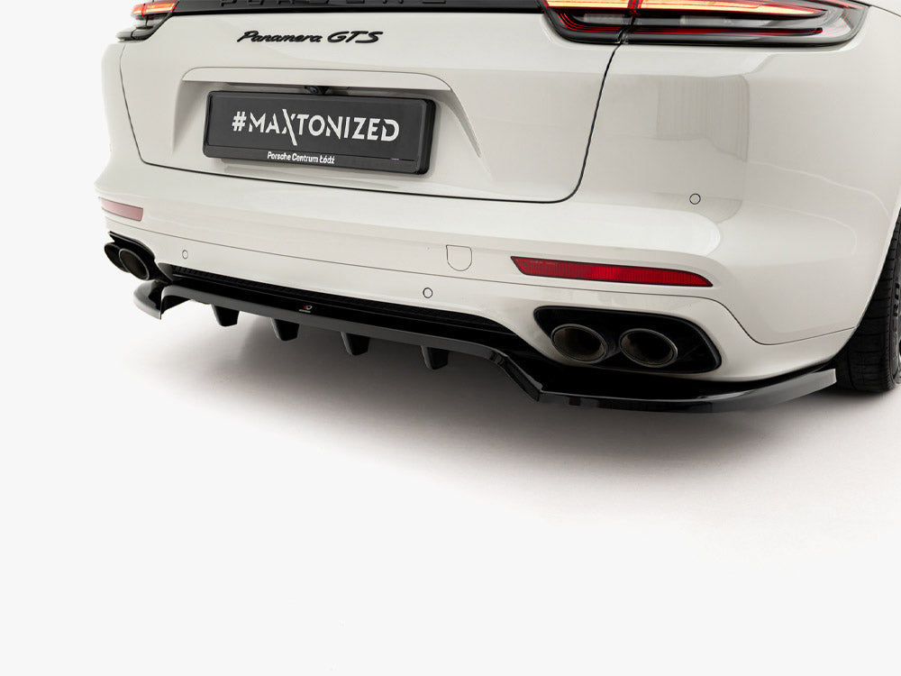 Maxton Design Rear Splitter (Vertical Bars) Porsche Panamera GTS Sport Turismo 971 Facelift