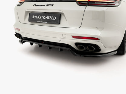 Maxton Design Rear Splitter (Vertical Bars) Porsche Panamera GTS Sport Turismo 971 Facelift