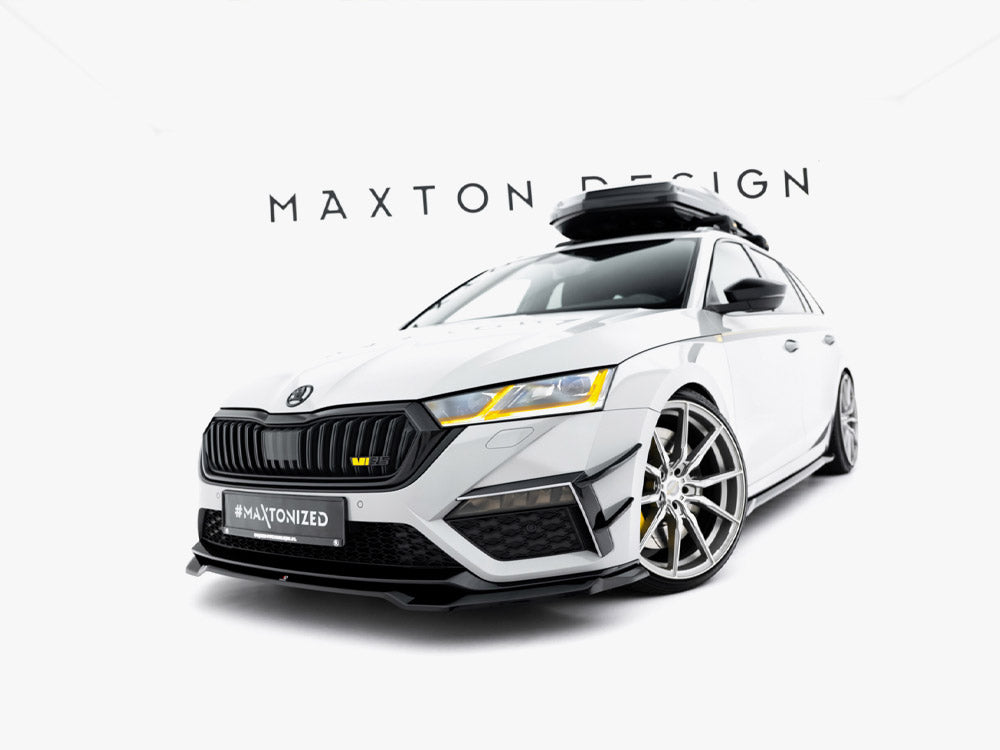 Maxton Design Front Bumper Wings (Canards) Skoda Octavia RS Mk4