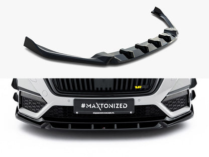 Maxton Design Front Splitter V.5 Skoda Octavia RS Mk4