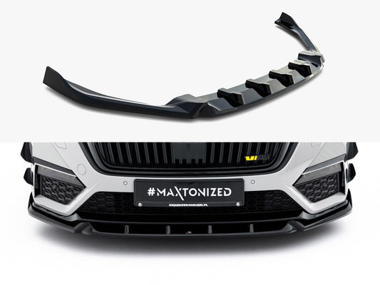 Maxton Design Front Splitter V.5 Skoda Octavia RS Mk4