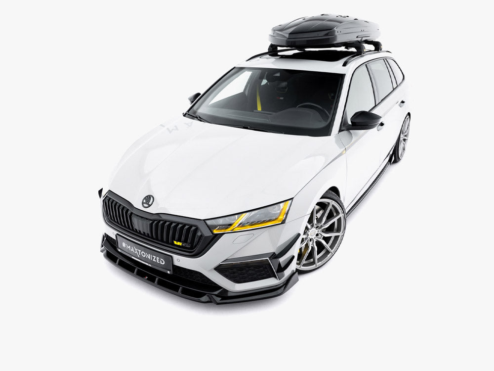 Maxton Design Front Splitter V.5 Skoda Octavia RS Mk4