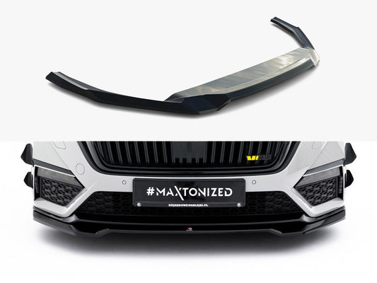 Maxton Design Front Splitter V.4 Skoda Octavia RS Mk 4