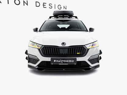Maxton Design Front Splitter V.4 Skoda Octavia RS Mk 4