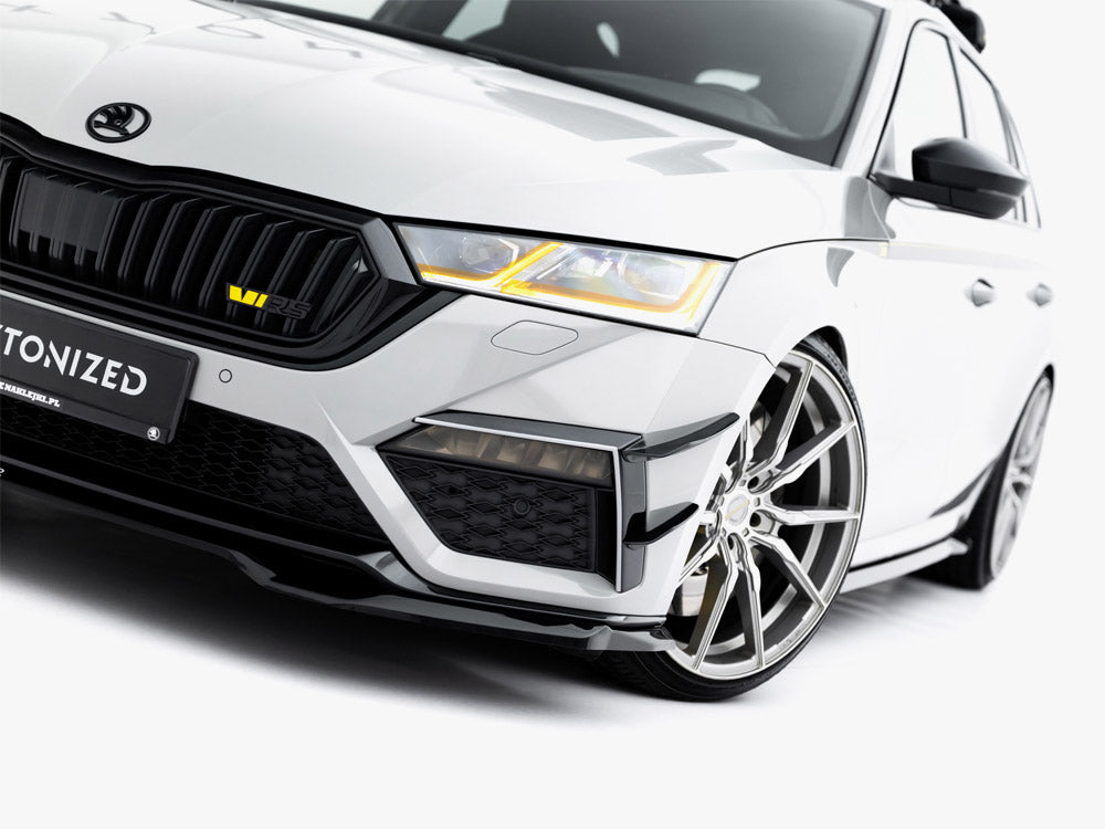 Maxton Design Front Splitter V.4 Skoda Octavia RS Mk 4