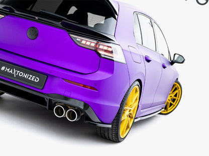 Maxton Design Rear Side Splitters V.1 Volkswagen Golf R Mk8 Facelift