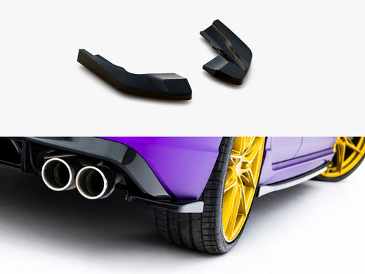 Maxton Design Rear Side Splitters V.2 Volkswagen Golf R Mk8 Facelift