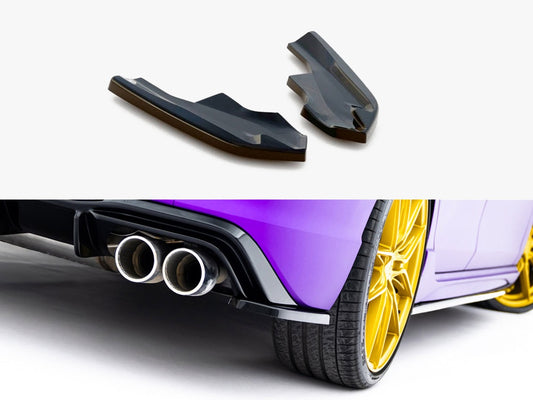 Maxton Design Rear Side Splitters V.4 Volkswagen Golf R Mk8 Facelift