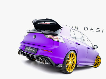 Maxton Design Rear Side Splitters V.6 + Flaps Volkswagen Golf R Mk8 Facelift