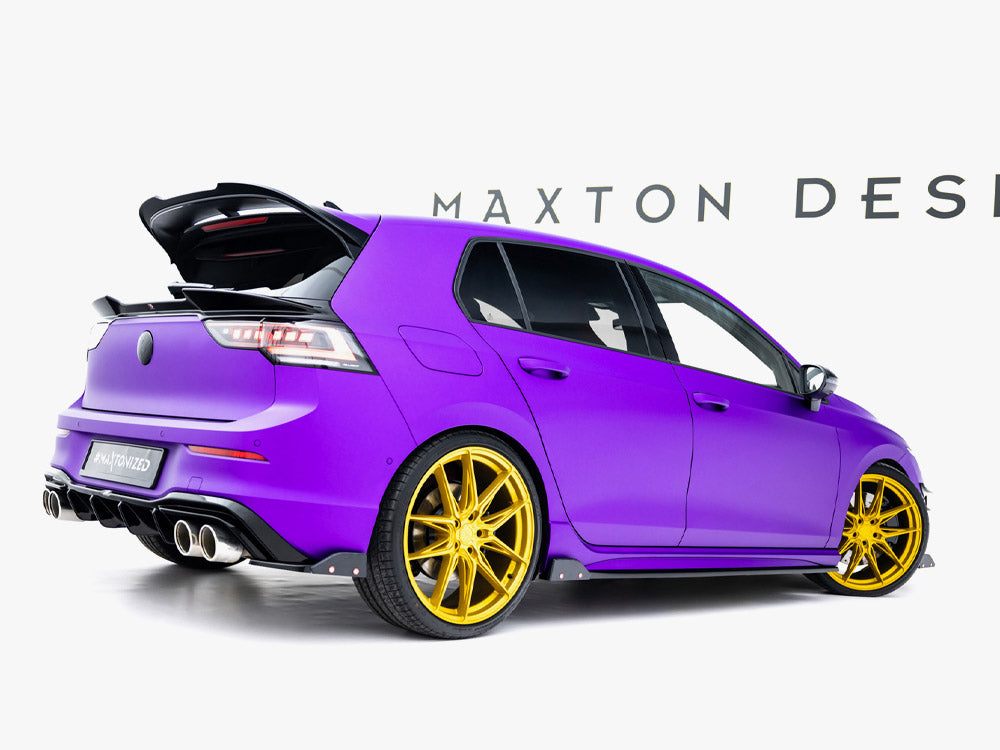 Maxton Design Rear Side Splitters V.6 + Flaps Volkswagen Golf R Mk8 Facelift