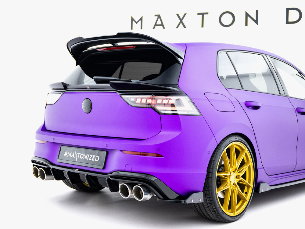 Maxton Design Rear Side Splitters V.6 + Flaps Volkswagen Golf R Mk8 Facelift