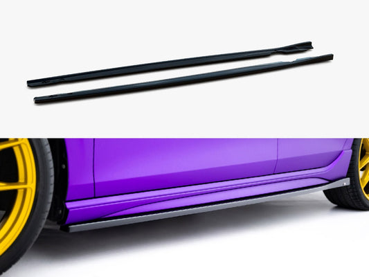 Maxton Design Side Skirts Diffusers V.2 Volkswagen Golf R Mk8 Facelift