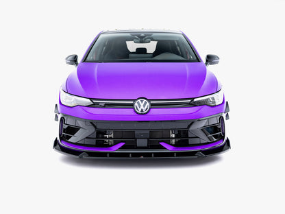 Maxton Design Front Splitter V.3 + Flaps Volkswagen Golf R Mk8 Facelift