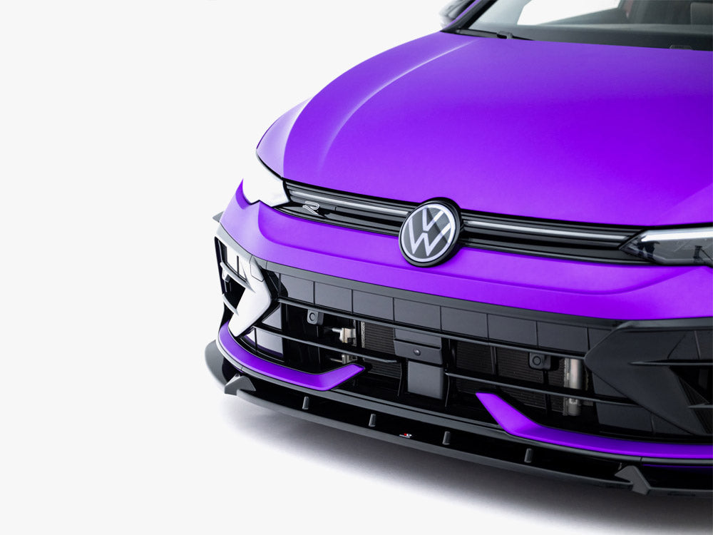 Maxton Design Front Splitter V.3 + Flaps Volkswagen Golf R Mk8 Facelift