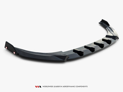 Maxton Design Front Splitter V.3 + Flaps Volkswagen Golf R Mk8 Facelift