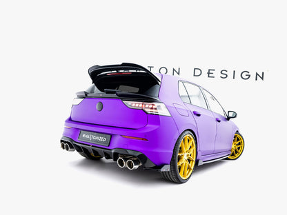 Maxton Design Rear Side Splitters V.5 + Flaps Volkswagen Golf R Mk8 Facelift