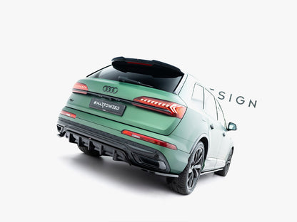 Maxton Design Rear Splitter (Vertical Bars) Audi Q7 S-Line Mk2 Facelift