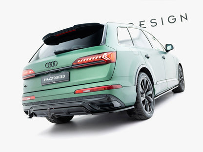 Maxton Design Rear Splitter (Vertical Bars) Audi Q7 S-Line Mk2 Facelift