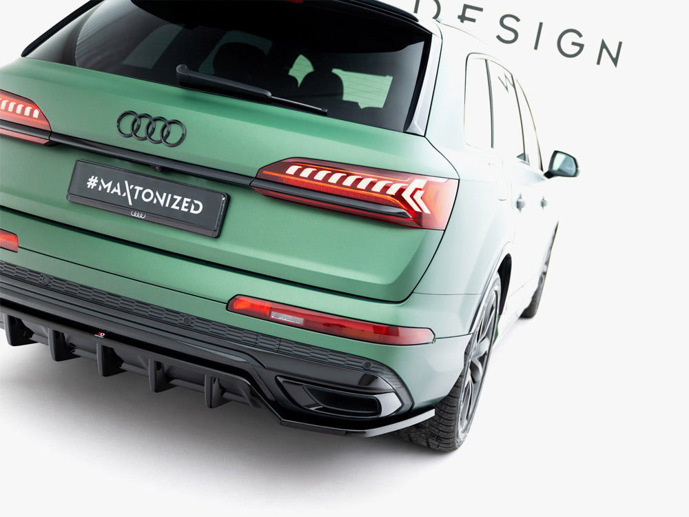 Maxton Design Rear Splitter (Vertical Bars) Audi Q7 S-Line Mk2 Facelift