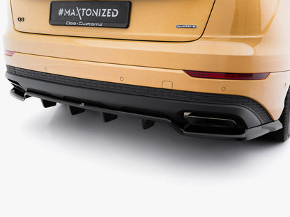 Maxton Design Rear Splitter (Vertical Bars) Audi Q8 Mk1 Facelift