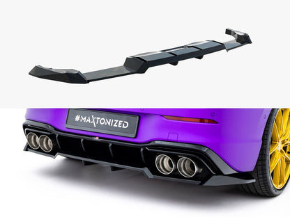 Maxton Design Rear Splitter (Vertical Bars) V.2 Volkswagen Golf R Mk8 / Mk8 Facelift