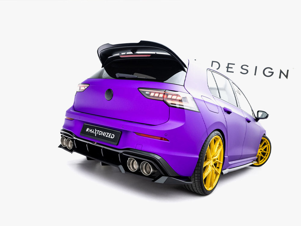 Maxton Design Rear Splitter (Vertical Bars) V.2 Volkswagen Golf R Mk8 / Mk8 Facelift