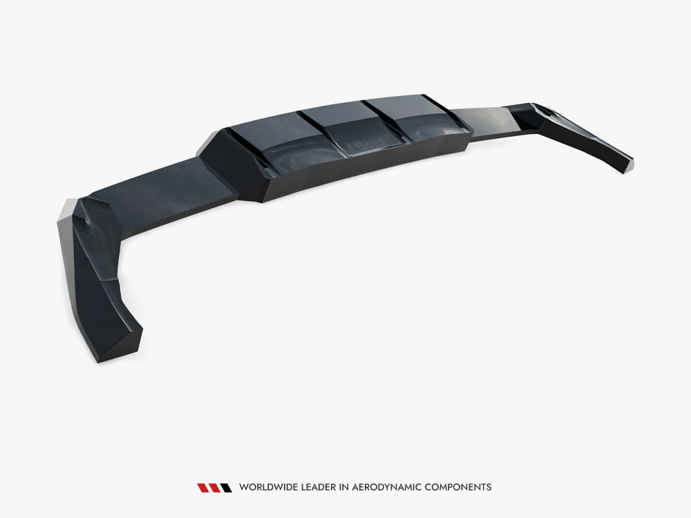 Maxton Design Rear Splitter (Vertical Bars) V.2 Volkswagen Golf R Mk8 / Mk8 Facelift