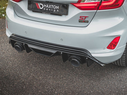 Maxton Design Rear Diffuser + Milltek GPF/OPF BACK Exhaust System - Ford Fiesta Mk8 ST