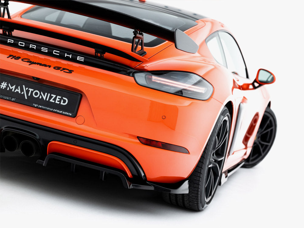 Maxton Design Rear Splitter (Vertical Bars) Porsche 718 Cayman GTS 982c
