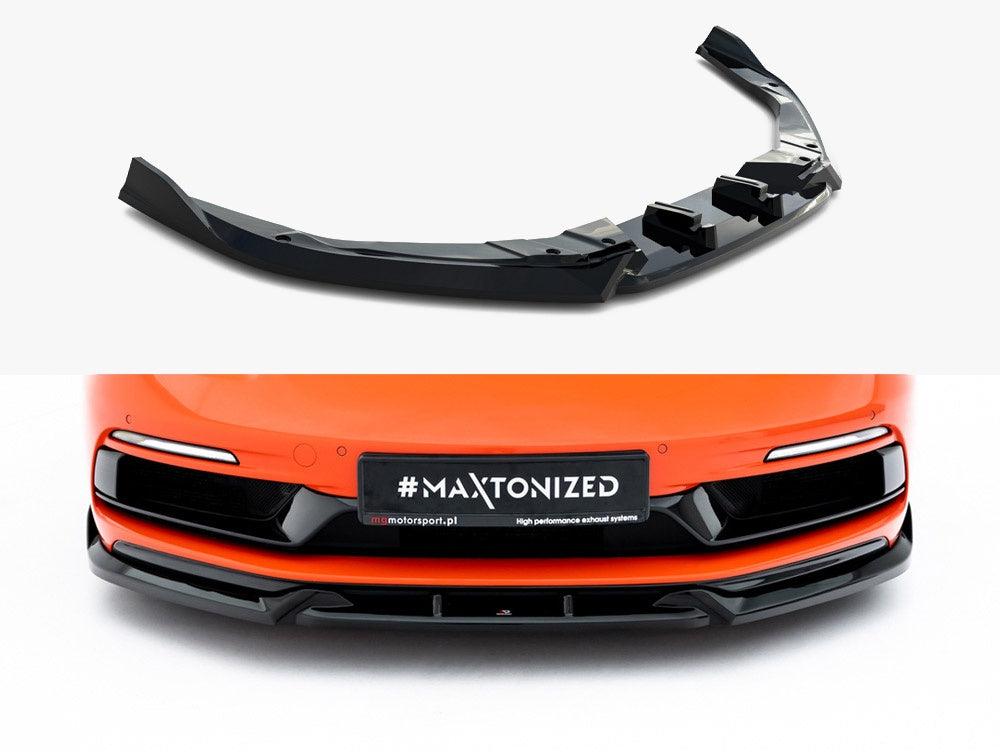 Maxton Design Front Splitter V.3 Porsche 718 Cayman GTS 982c