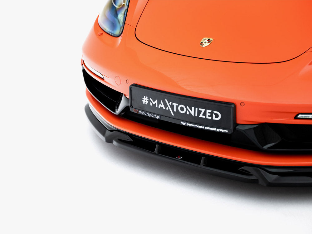 Maxton Design Front Splitter V.3 Porsche 718 Cayman GTS 982c