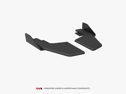 Maxton Design Street PRO Rear Side Splitters V.2 + Flaps Volkswagen Golf R Mk8 / Mk8 Facelift