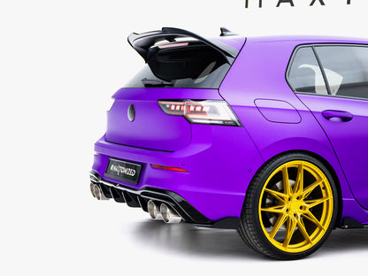 Maxton Design Street PRO Rear Side Splitters V.2 + Flaps Volkswagen Golf R Mk8 / Mk8 Facelift