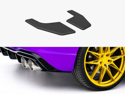 Maxton Design Street PRO Rear Side Splitters V.2 Volkswagen Golf R Mk8 / Mk8 Facelift