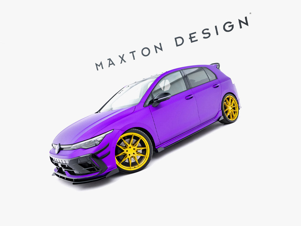 Maxton Design Street PRO Side Skirts Diffusers + Flaps Volkswagen Golf R Mk8 / Mk8 Facelift