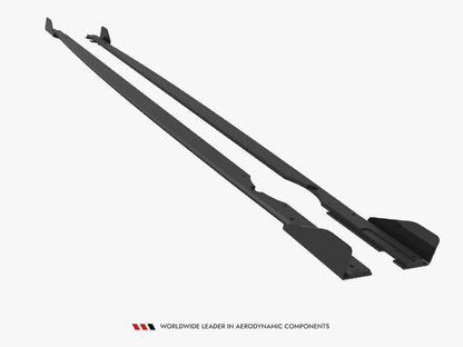 Maxton Design Street PRO Side Skirts Diffusers + Flaps Volkswagen Golf R Mk8 / Mk8 Facelift