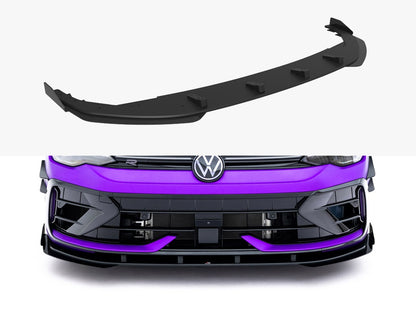 Maxton Design Street PRO Front Splitter + Flaps Volkswagen Golf R Mk8 Facelift