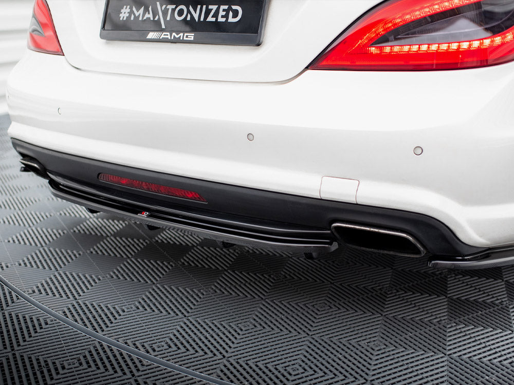 Maxton Design Rear Splitter (Vertical Bars) Mercedes-Benz CLS AMG-Line C218