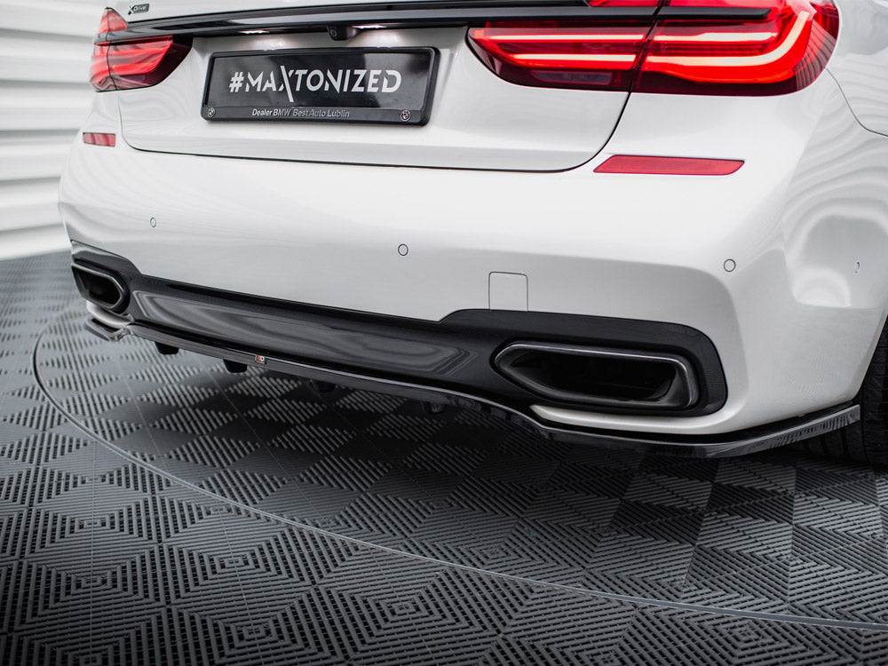 Maxton Design Rear Splitter (Vertical Bars) BMW 7 M-Pack G11 / G12