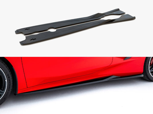 Maxton Design Side Skirts Diffusers Chevrolet Corvette C8