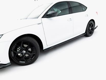 Maxton Design Side Skirts Diffusers Skoda Octavia Sportline Liftback / Estate Mk4 Facelift