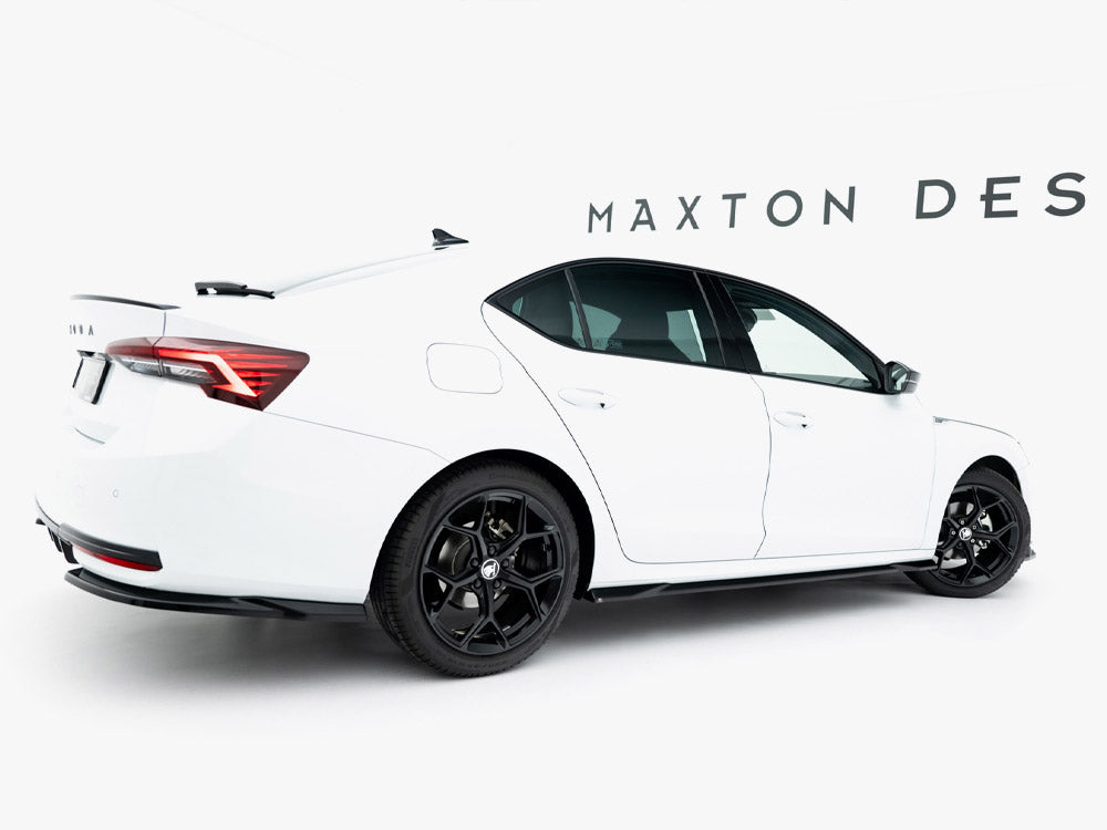 Maxton Design Side Skirts Diffusers Skoda Octavia Sportline Liftback / Estate Mk4 Facelift