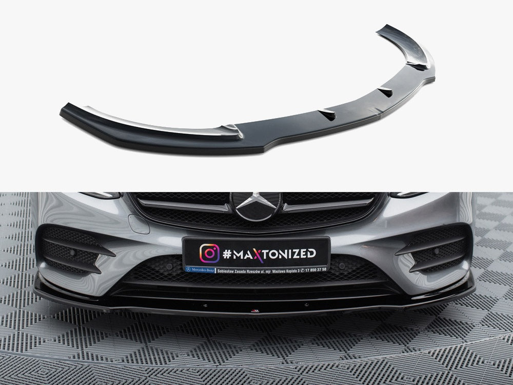 Maxton Design Front Splitter Mercedes-Benz E43 AMG / AMG-Line Sedan / Estate W213 / S213