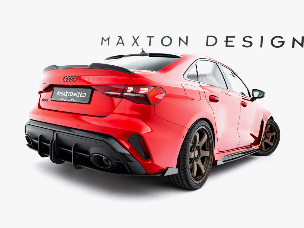 Maxton Design Street PRO Rear Diffuser + Flaps Audi RS3 Sedan 8Y Facelift
