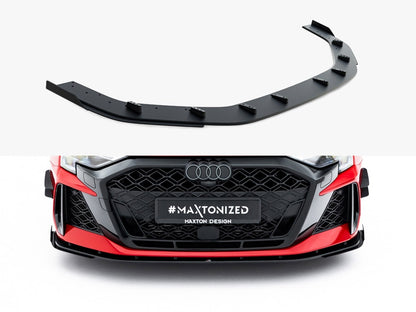 Maxton Design Street PRO Front Splitter + Flaps Audi RS3 Sedan 8Y Facelift