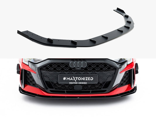 Maxton Design Street PRO Front Splitter + Flaps Audi RS3 Sedan 8Y Facelift