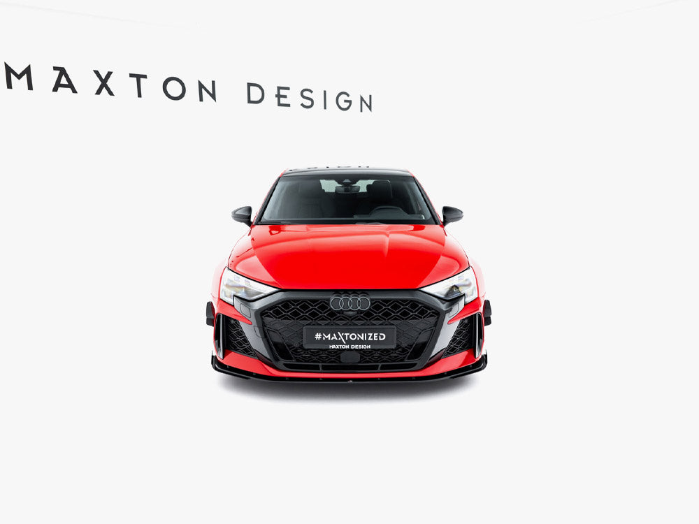 Maxton Design Street PRO Front Splitter + Flaps Audi RS3 Sedan 8Y Facelift
