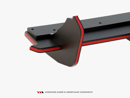 Maxton Design Street PRO Rear Diffuser V.2 Audi RS3 8V Sportback - Red