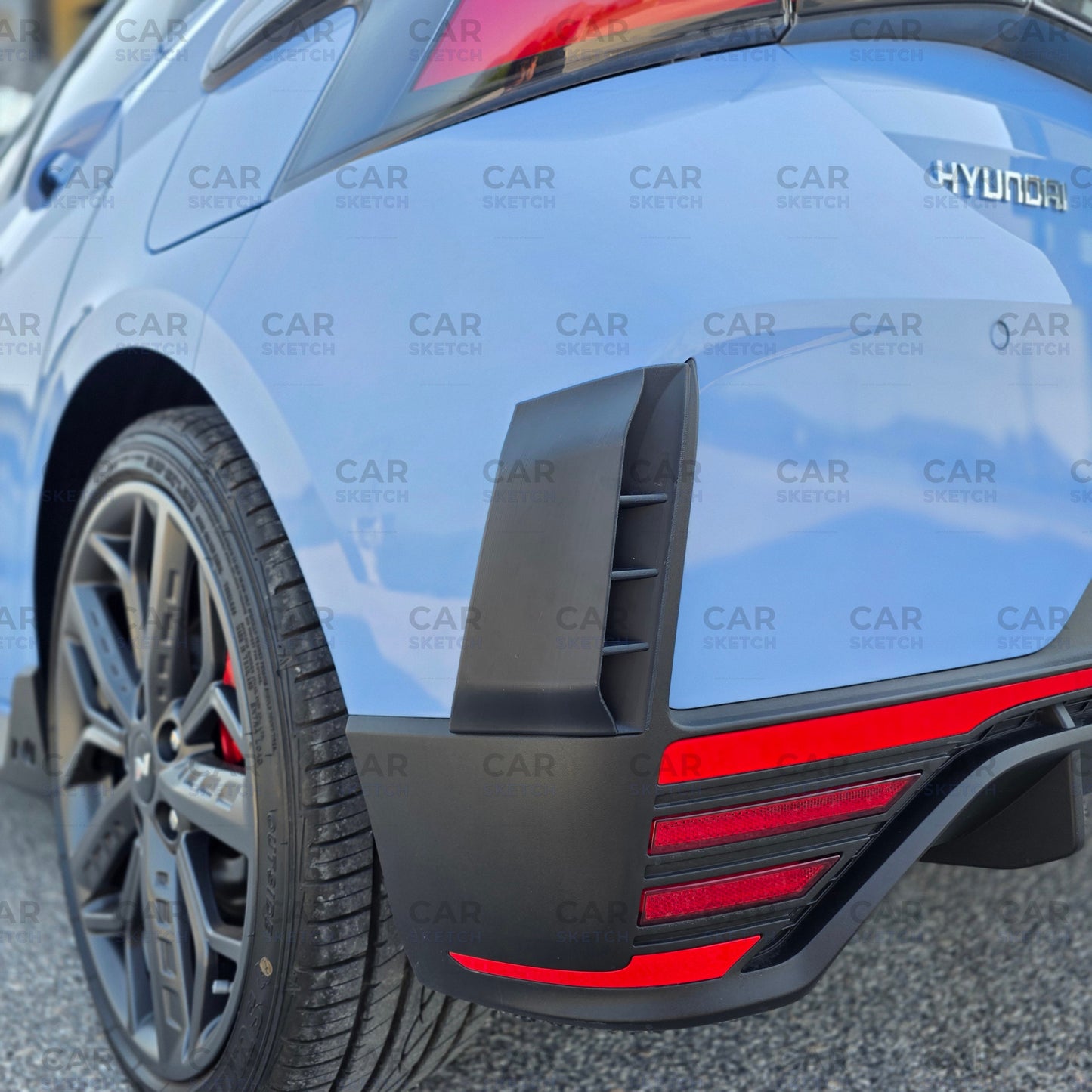 Hyundai i20 N / i20 N Line Rear Bumper Aero Fins