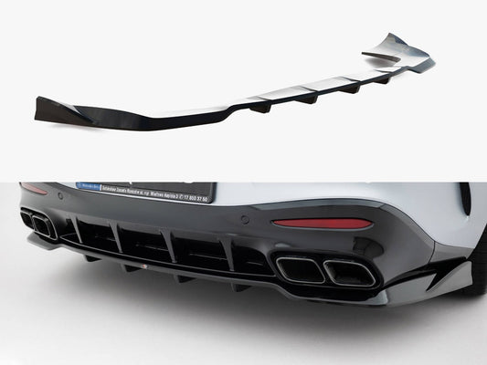 Maxton Design Rear Splitter (Vertical Bars) V.2 Mercedes-AMG GT 63 / 55 / 63 S E Performance C192
